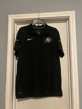 Nike Dri-Fit Men's Colorado Buffaloes Collegiate Performance Polo - Black